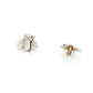 Internally Threaded 14kt White Gold Bumble Bee Top