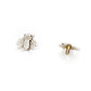 Internally Threaded 14kt White Gold Bumble Bee Top