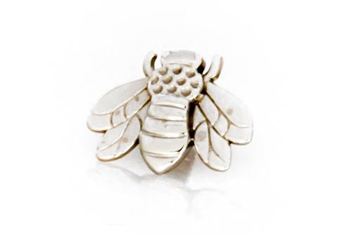 Tilum 14g or 12g Internally Threaded 14kt White Gold Bumble Bee Top - Price Per 1