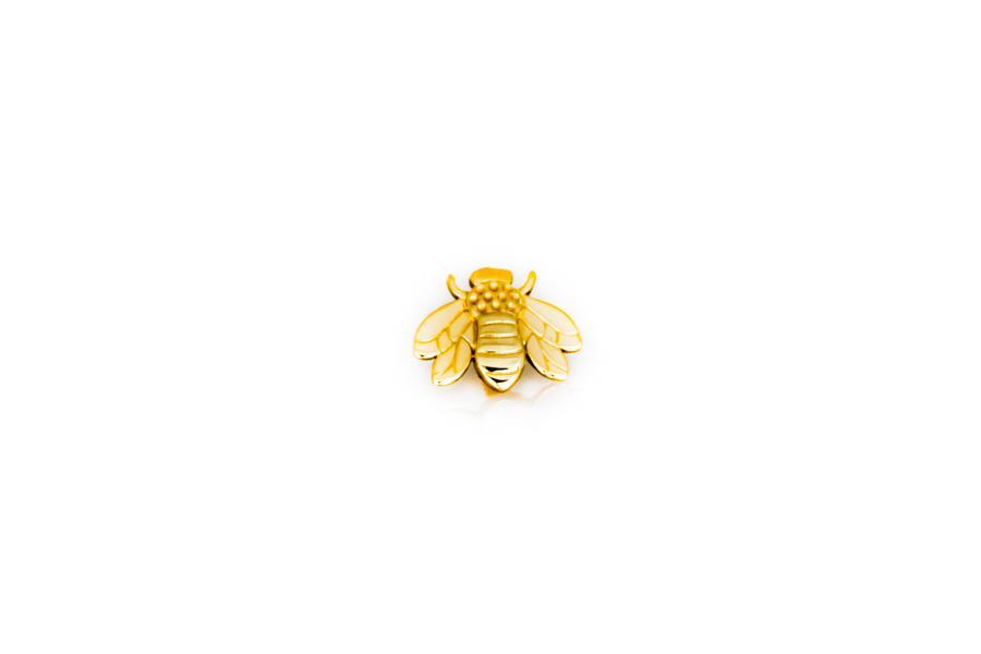 Internally Threaded 14kt Yellow Gold Bumble Bee Top – Price Per 1