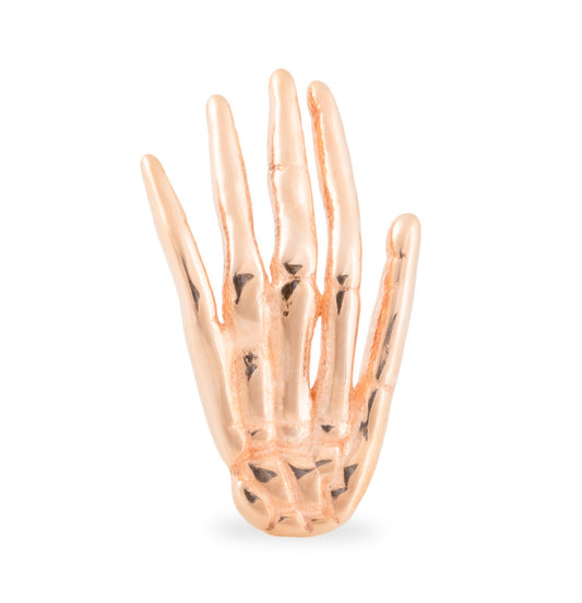 Tilum 14kt Rose Gold Skeleton Hand Threadless Top — Price Per 1