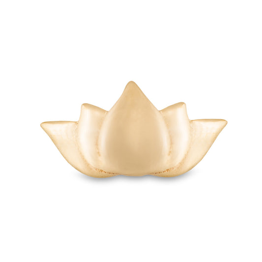 14kt Yellow Gold Lotus Flower Threadless Top — Price Per 1
