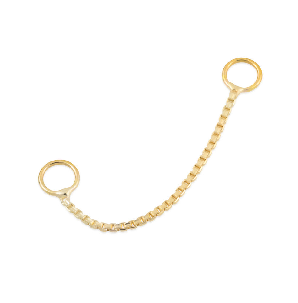 Tilum 14kt Yellow Gold Single Box Chain - Price Per 1