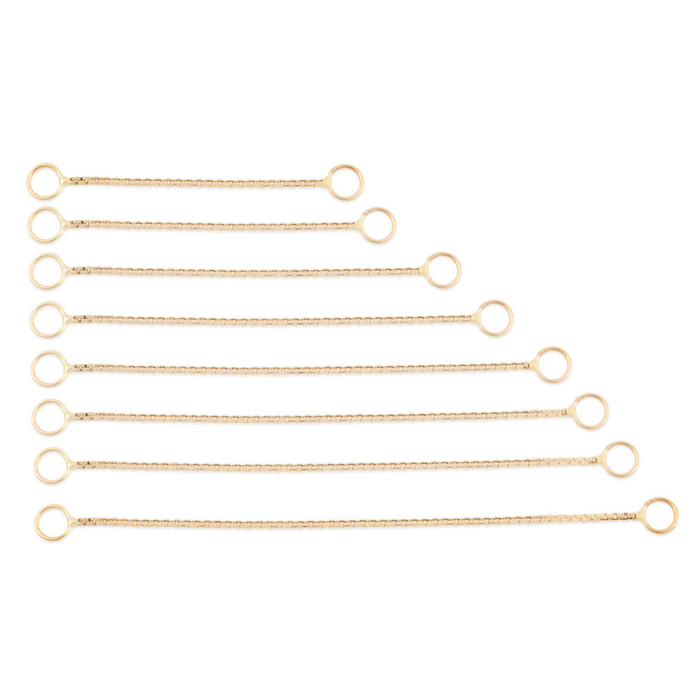 Tilum 14kt Yellow Gold Single Box Chain - Price Per 1