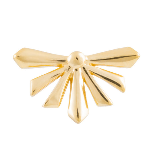 Tilum 14kt Yellow Gold Sunburst Threadless Top — Price Per 1