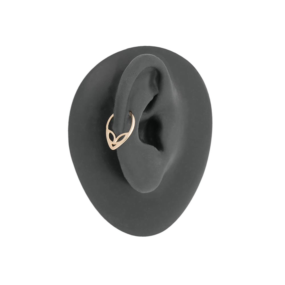 16g Yellow Gold Alien Bendable Ring — Bendable Opening