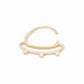 18g Yellow Gold UFO Spaceship Bendable Cartilage Ring