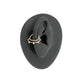 18g Yellow Gold UFO Spaceship Bendable Cartilage Ring with Bendable Opening