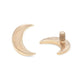 Tilum 14g-12g Internally Threaded Crescent Moon 14kt Yellow Gold Top - Price Per 1