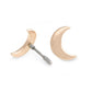 18g, 16g, or 14g Crescent Moon 14kt Yellow Gold Push Pop Top — Price Per 1