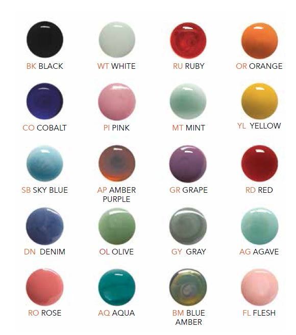 Gorilla Glass Color Chart