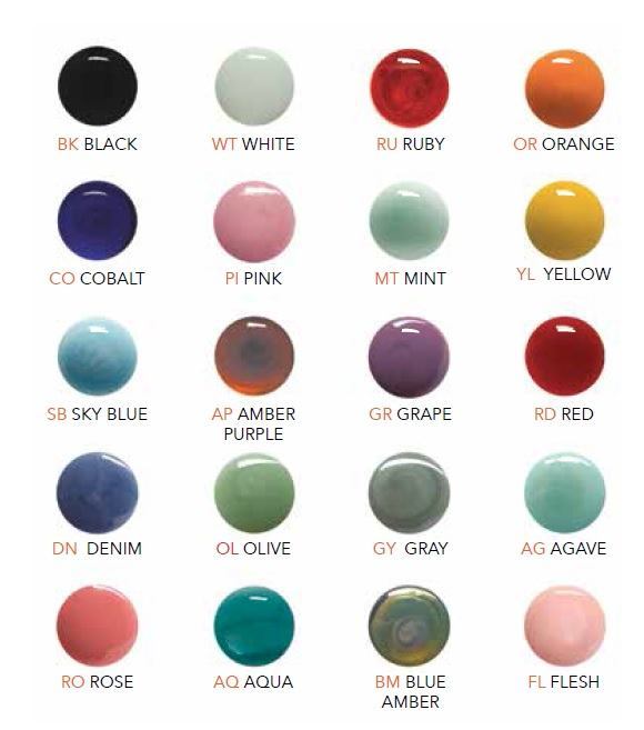 Gorilla Glass Color Chart