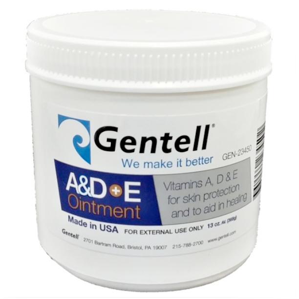 Gentell A&D Ointment + E — 13oz Jar