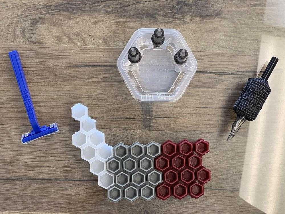 Hive Cups™️ — 50 Rinse Cups and 50 Cartridge Holder Lids (overview)