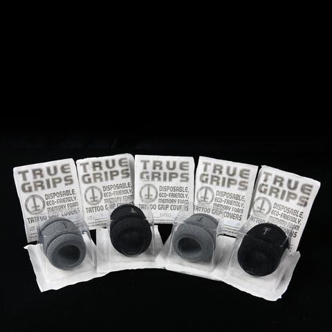 True Grips III Memory Foam Disposable Grip Cover — Black — Box of 18