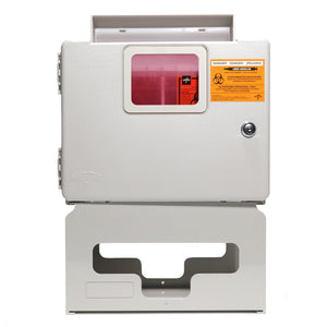 Wall Mount Sharps System + Glove Holder — 5 Quarts - Painful Pleasures