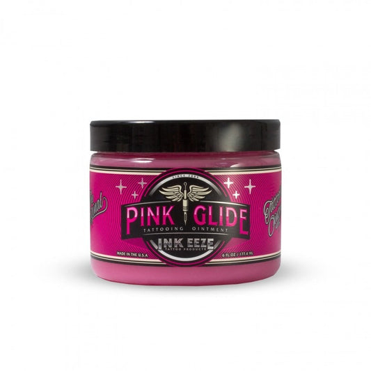 INK-EEZE Pink Glide Tattooing Ointment — 6oz Jar