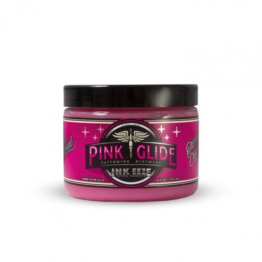 INK-EEZE Pink Glide Tattooing Ointment — 6oz Jar