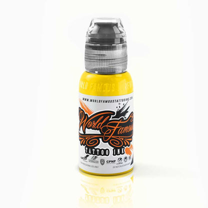 Canary Yellow — World Famous Tattoo Ink — Pick Size - Painful Pleasures