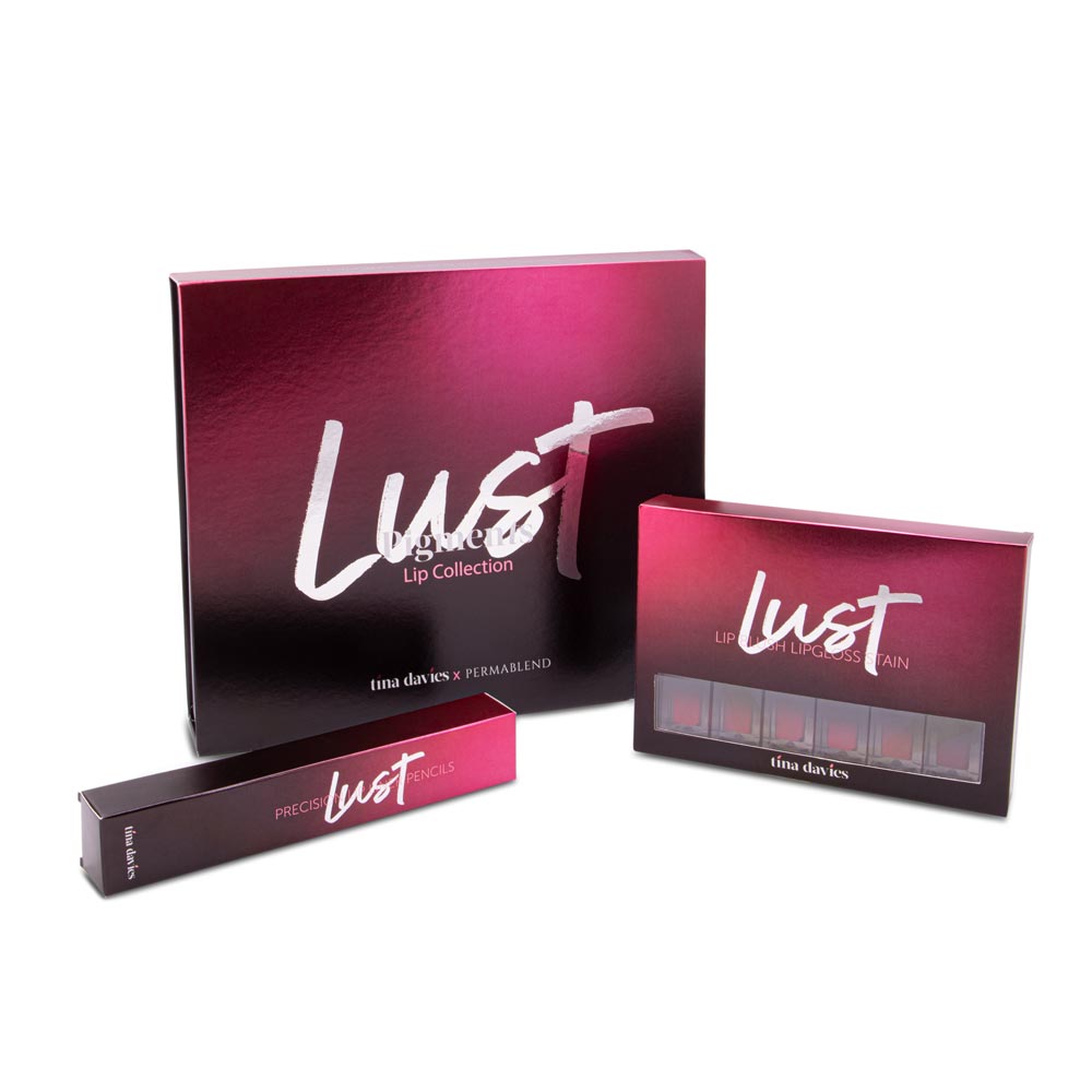 Perma Blend Tina Davies Lust Lip Set — 6 1/2oz Bottles (open box)