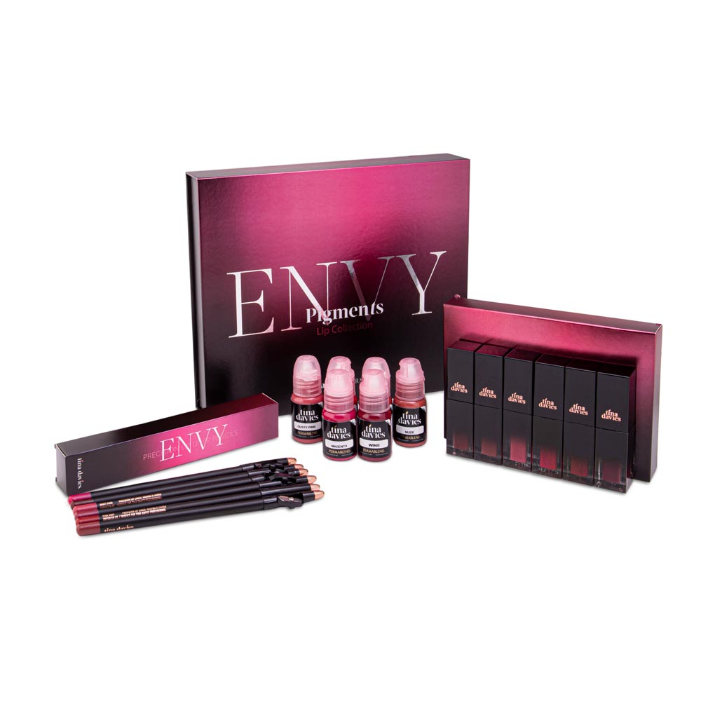 Perma Blend Tina Davies Envy Lip Set — 6 1/2oz Bottles (box back)