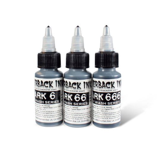 Dark Grey Wash Series – Silverback Ink – 1oz Bottle Set