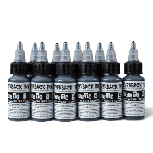 Insta10Shade Grey Wash Series – Silverback Ink – 1oz Bottle Set