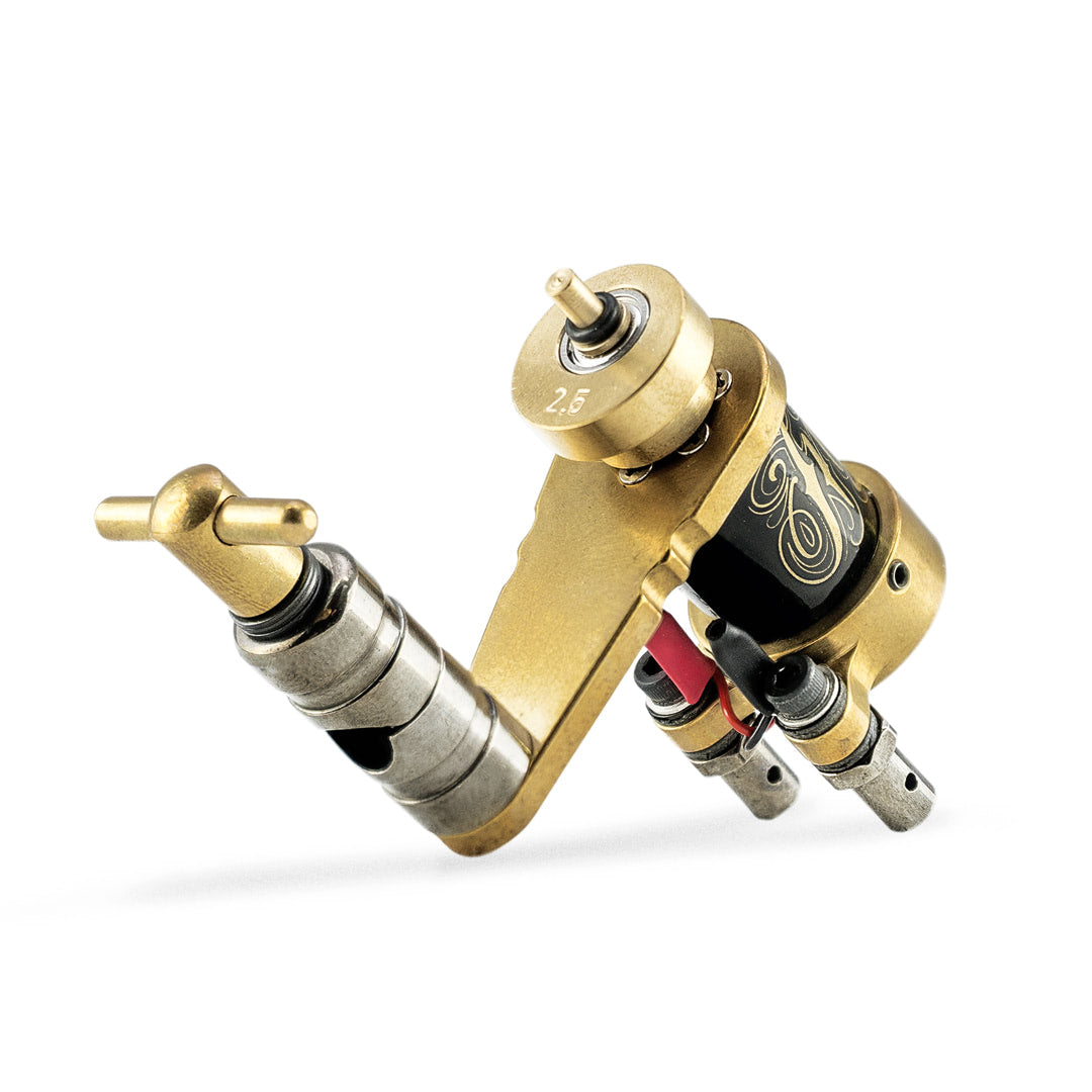 HM Invictus 2.5mm Direct Drive Rotary Tattoo Machine — Brass (Main)