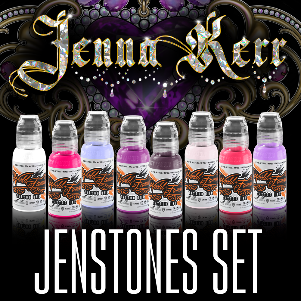Jenna Kerr Jenstone Set — World Famous Tattoo Ink — 1oz