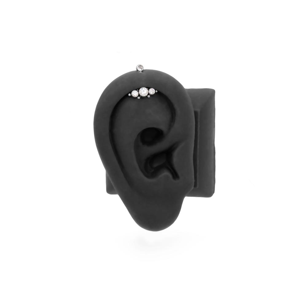 Tilum Titanium Jeweled Triplet Threadless Top - Price Per 1
