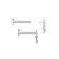 Tilum Simplicity Dangling Stud Titanium Threadless End — Price Per 1