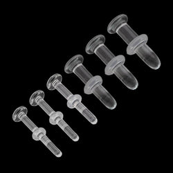 Handmade Clear Glass Labret Retainer — Price Per 1
