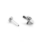 16g 5/16” Rock On UFO Disc Labret Stud — Internal 0.9mm Threading