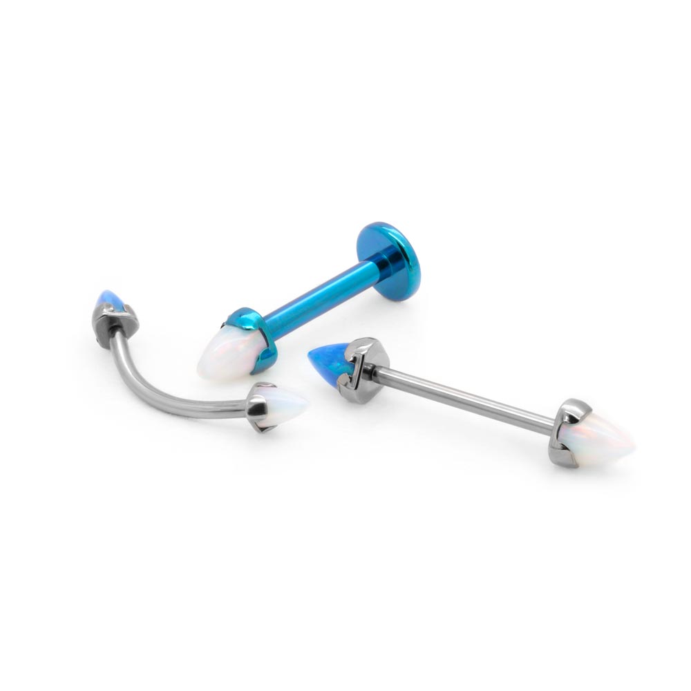 Tilum Opal Cone Titanium Threadless Top - Pick Size - Price Per 1