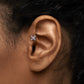 Tilum Squared Jewel Snowflake Titanium Threadless Top - Price Per 1