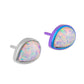 Tilum Beveled Teardrop Opal Titanium Threadless Top - Price Per 1