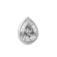 Tilum Beveled Teardrop Jewel Titanium Threadless Top - Price Per 1