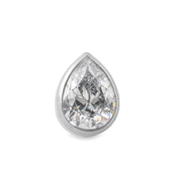 Tilum Beveled Teardrop Jewel Titanium Threadless Top - Price Per 1