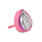 Tilum Beveled Teardrop Jewel Titanium Threadless Top - Price Per 1