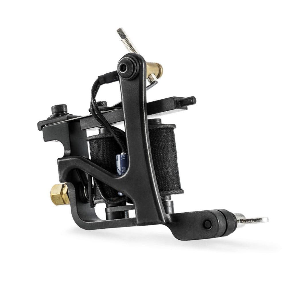 HM Jonesy Shader Coil Tattoo Machine — Black (Main)