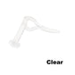 Clear Heart Silicone Retainer by Kaos Softwear — 16g or 14g