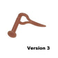 Version 3 Flesh Tone Heart Silicone Retainer by Kaos Softwear — 16g or 14g