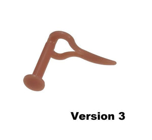 Version 3 Flesh Tone Heart Silicone Retainer by Kaos Softwear — 16g or 14g - Painful Pleasures