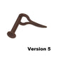 Version 5 Flesh Tone Heart Silicone Retainer by Kaos Softwear — 16g or 14g