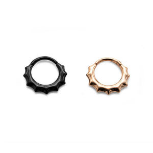 16g PVD Coated Webbed Septum Clicker - Painful Pleasures