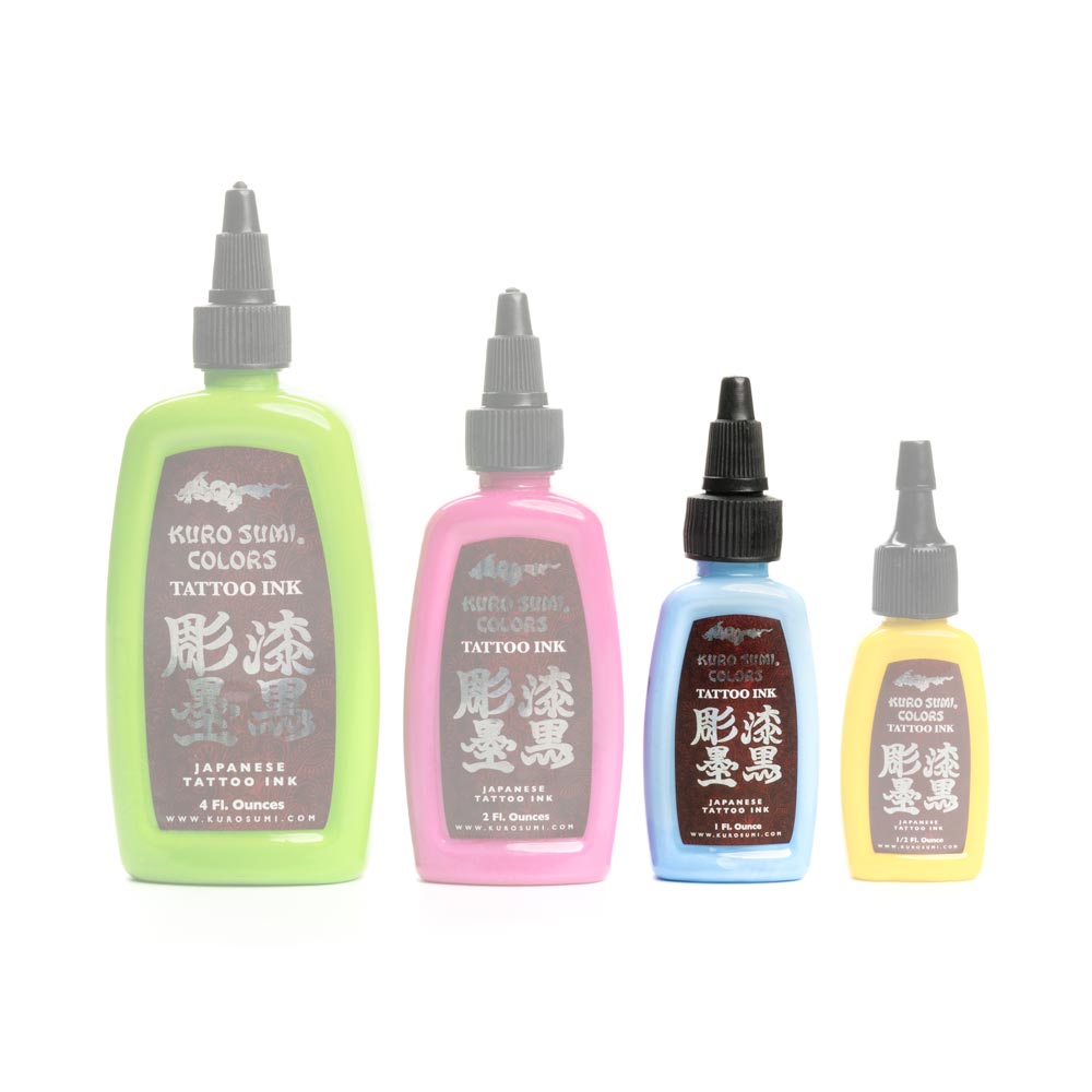 Kuro Sumi Tattoo Ink — 1oz Bottle — Pick Color