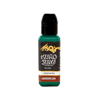 Icchigumi Teal — Kuro Sumi Tattoo Ink — Pick Size - Painful Pleasures