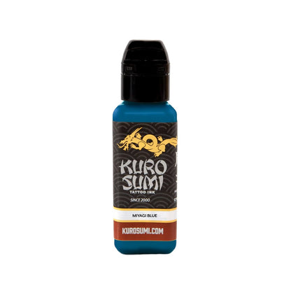 MIyagi Blue — Kuro Sumi Tattoo Ink — Pick Size - Painful Pleasures