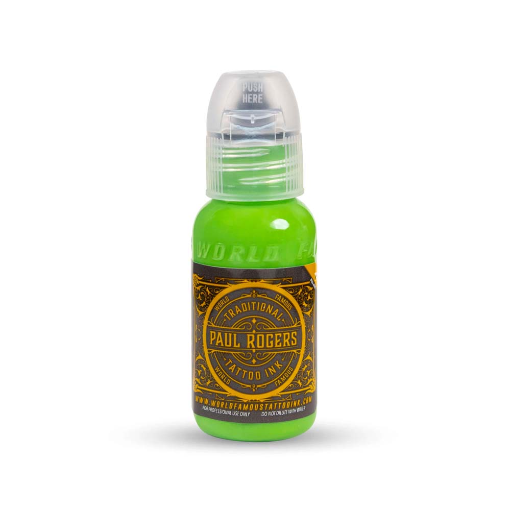Paul Rogers 6 Bottle Tattoo Ink Set — World Famous Tattoo Ink — 1oz