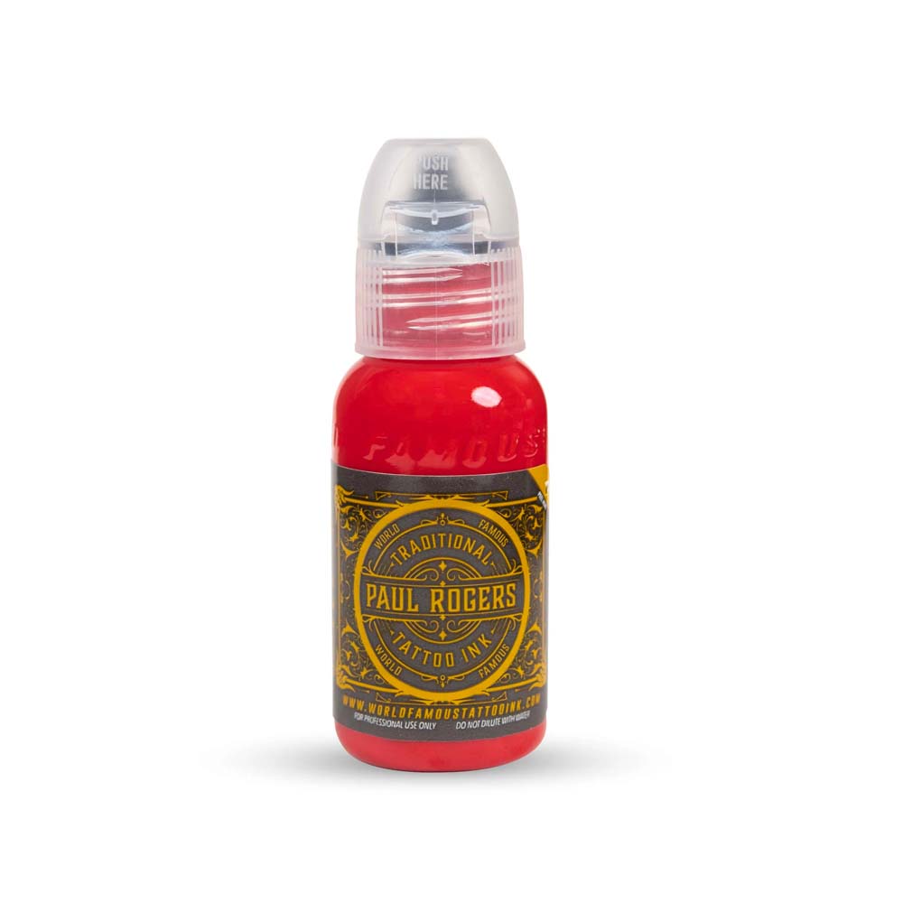 Paul Rogers 6 Bottle Tattoo Ink Set — World Famous Tattoo Ink — 1oz